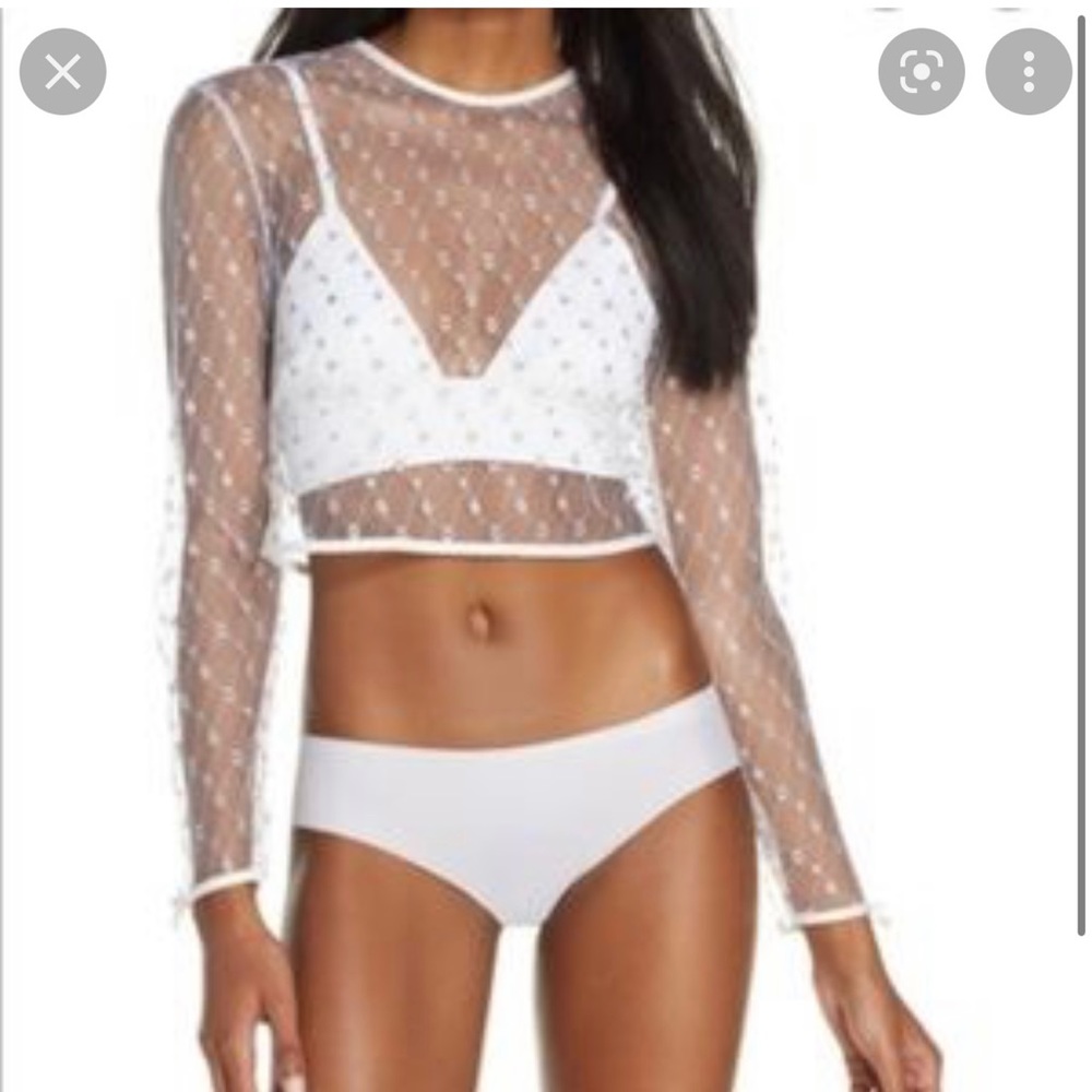 Palindrome White Opal Mimi Top SZ L